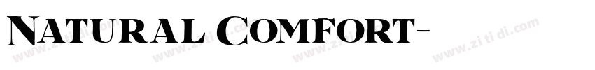 Natural Comfort字体转换